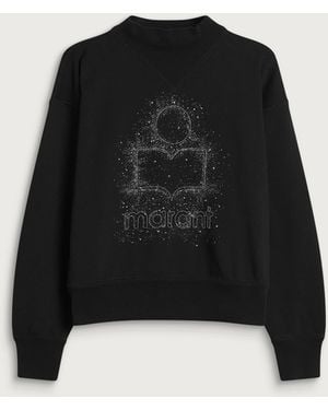 Isabel Marant Étoile Moby Glitter Sweatshirt - Black