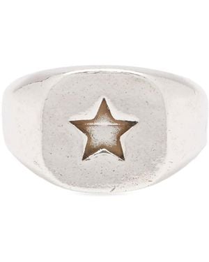 Twojeys Star Signet Ring - White