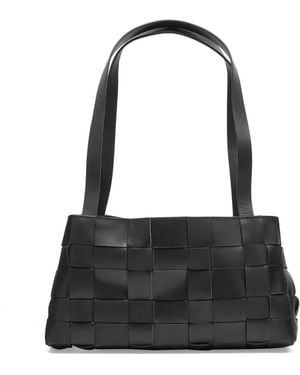 St. Agni Slim Woven Tote - Black