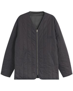 Maison Margiela Mm6 Light Padded Collarless Jacket - Black