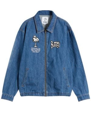Butter Goods X Peanuts Spike Denim Jacket - Blue