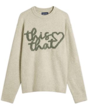 thisisneverthat Heart Logo Knit Sweater - White