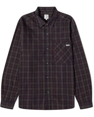 POLAR SKATE Mitchell Flannel Shirt - Black