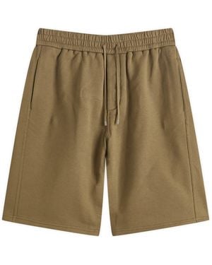 Saint Laurent Khaki Sweat Shorts - Green