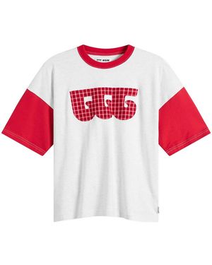 TTT MSW Wave Logo Ringer T-Shirt - Red