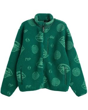 No Problemo Space Travel Fleece Jacket - Green