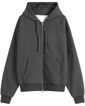 Adsum Waffle Full Zip Hoodie - Black