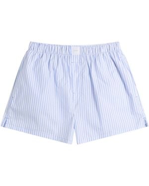 Calvin Klein Cotton Poplin Sleep Short - Blue