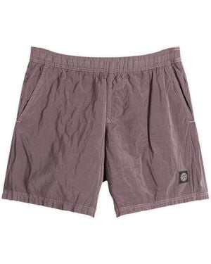 Stone Island Nylon Metal Swim Shorts - Purple