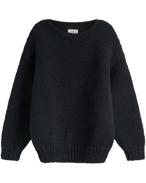 Visvim Amplus Boatneck Hand Knit - Blue