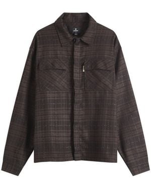 Represent Rep Flannel Shirt - Black