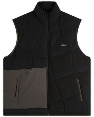 Dime Wave Stitch Gilet - Black