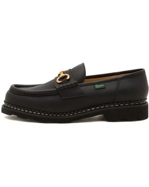 Paraboot Orsayti Leather Moccasin Shoe - Black