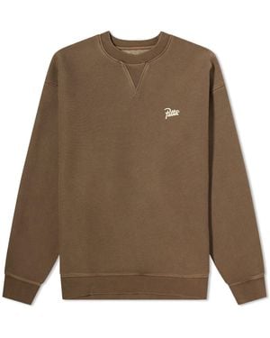 PATTA Basic Washed Sweatshirt - Brown
