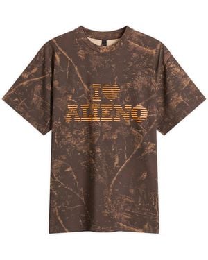 No Problemo I Love Alieno Camo T-Shirt - Brown