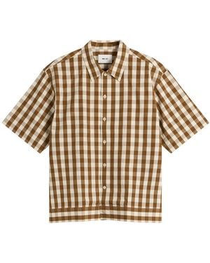 NN07 Reed Boxy Short Sleeve Shirt - Brown