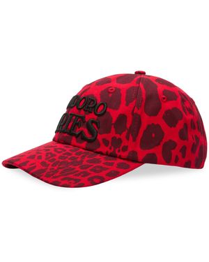 Aries J'Adoro Leopard Cap - Red