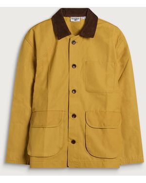 Service Works Waxed Barn Coat - Yellow
