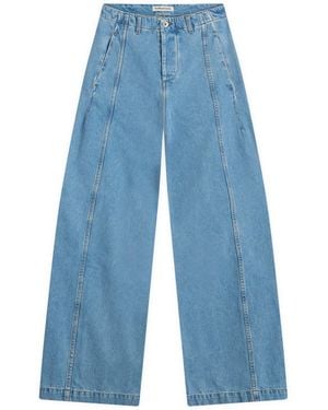 YMC Displaced Seam Jeans - Blue