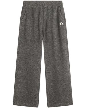 DUNST Boucle Wide Leg Joggers - Grey