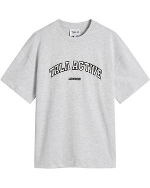 Tala Active Applique Graphic T-Shirt - Gray