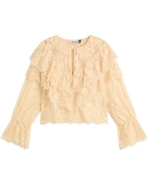 RIXO London Faryn Top - Natural