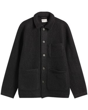 Universal Works Wool Fleece Field Jacket - Black