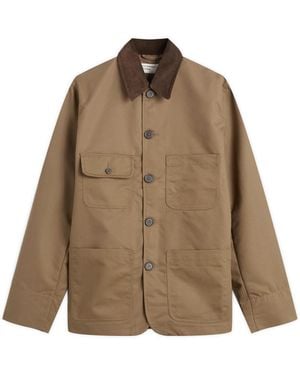 Universal Works Brushed Polytech Merchant Jacket - Brown