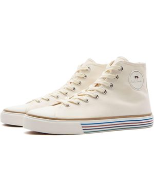 Paul Smith Yuma Hightop Trainers - Natural
