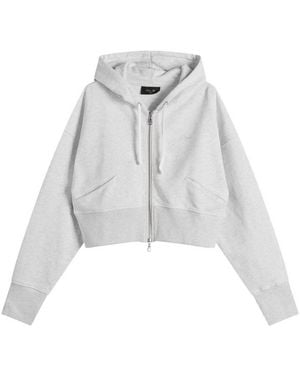 Dime Cropped Hoodie - Grey