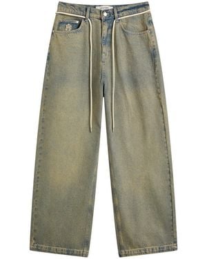 About Blank Wide Leg Denim - Green