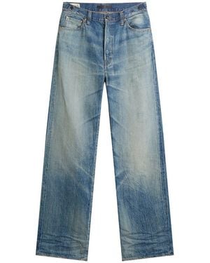 Mastercraft Union Showa Relaxed Natsu Kin Jeans - Blue