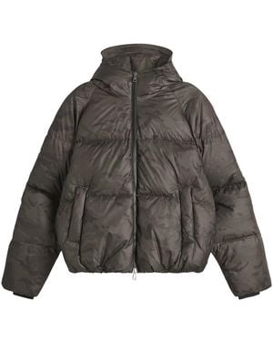 Cole Buxton Stealth Hooded Down Jacket - Gray