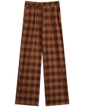 4th & Reckless Tove Check Pants - Brown