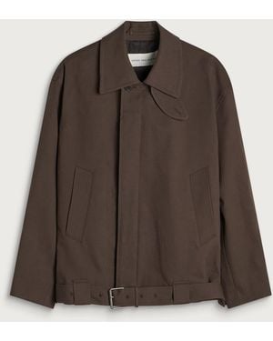Dries Van Noten Varrick Double Faced Cotton Jacket - Brown