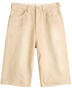 Acne Studios Traffic Sand Wash Denim Shorts - Natural