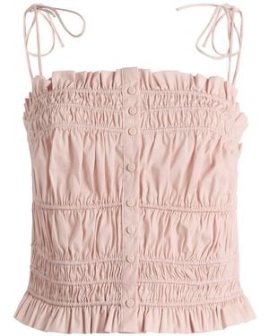 Skims Poplin Ruffle Cami - Pink