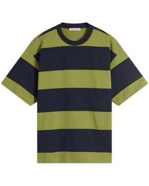 YMC Triple Stripe T-Shirt - Blue