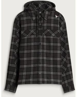 ROA Logger Wool Check Shirt - Black