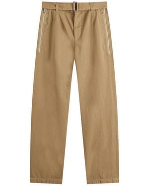 Dries Van Noten Penson Belted Trousers - Natural