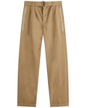 Dries Van Noten Penson Belted Trousers - Natural