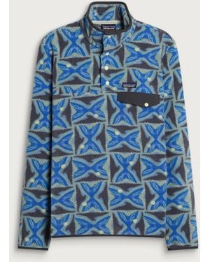 Patagonia Synchilla Snap-T Pullover Deep Freeze: Forge - Blue
