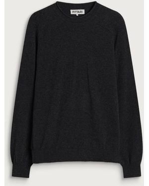 Pittari Usk Lambswool Roll Collar Jumper - Black