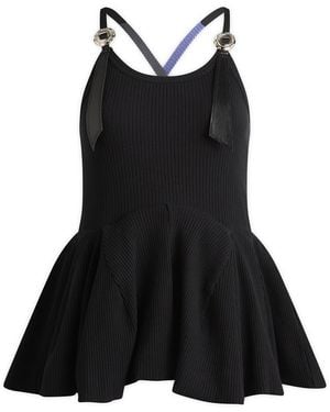 Toga Toga Rib Flare Camisole - Black