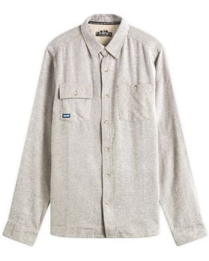 Kavu Langley Herringbone Overshirt - Grey