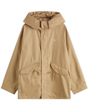 Fred Perry Short Parka Jacket - Natural