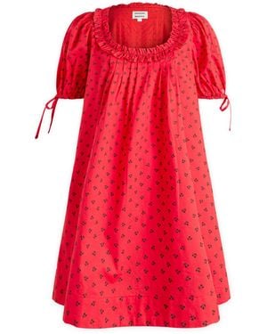 Damson Madder Jemima Mini Dress - Red