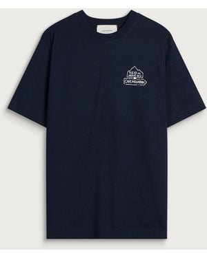 Cafe Mountain Refuge T-Shirt - Blue