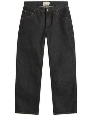 Dime Straight Denim Trousers - Grey