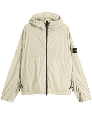 Stone Island Ultralight Nylon Stretch-Tc Hooded Jacket - Natural